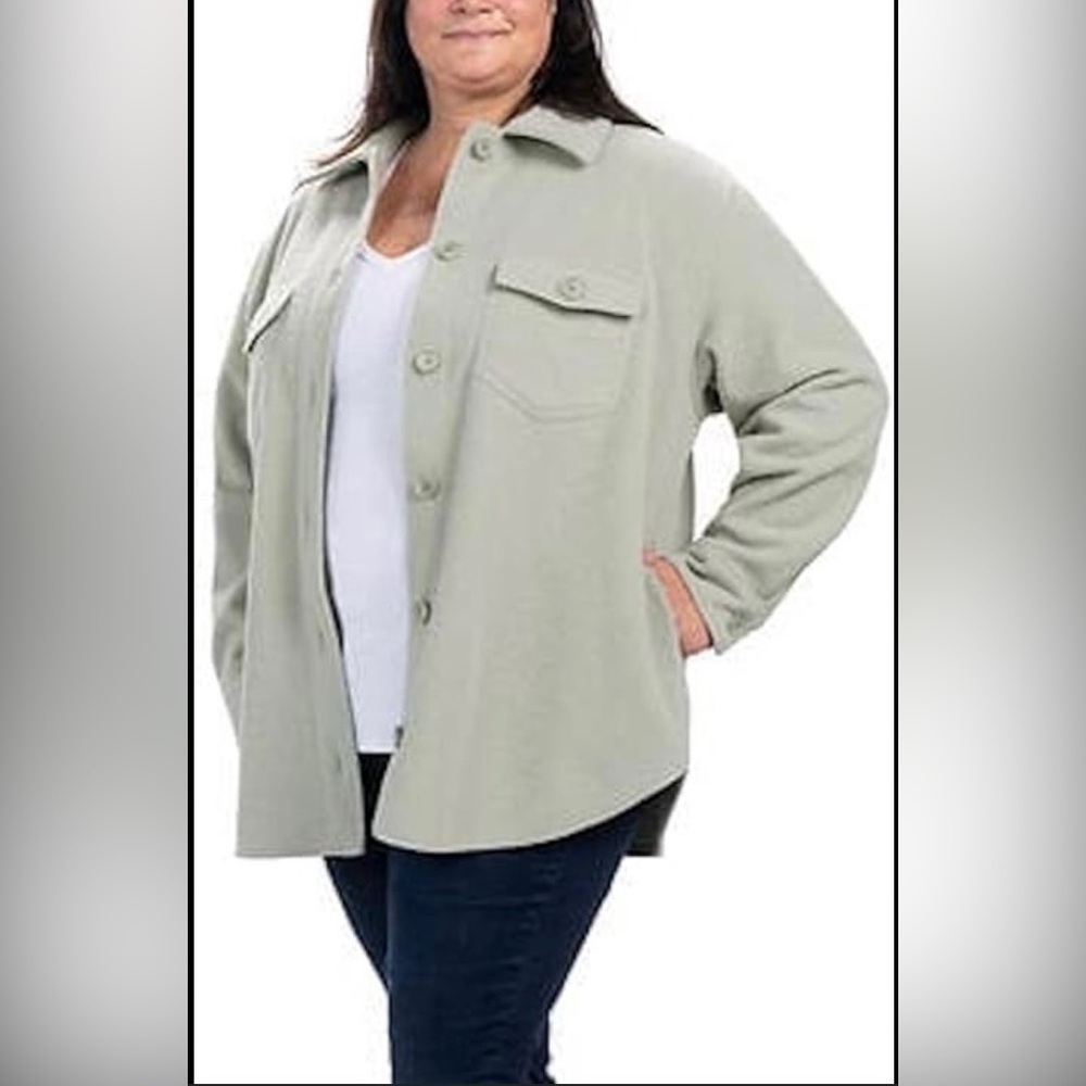 Hilary Radley Oversized Cozy Button Down Shacket